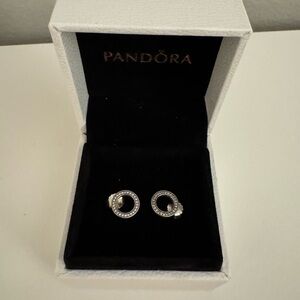Pandora Forever Circle Diamond Studs